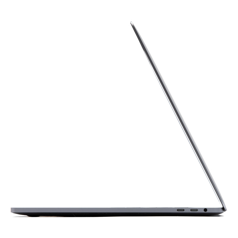 Side view of refurbished Apple MacBook Pro Space Grey
